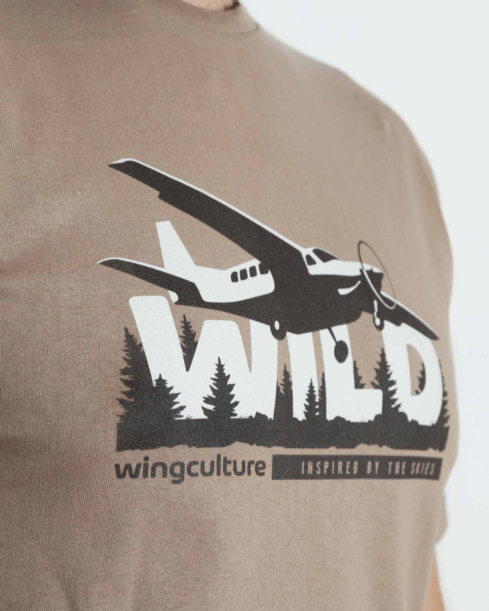 Flying wild tee closeup