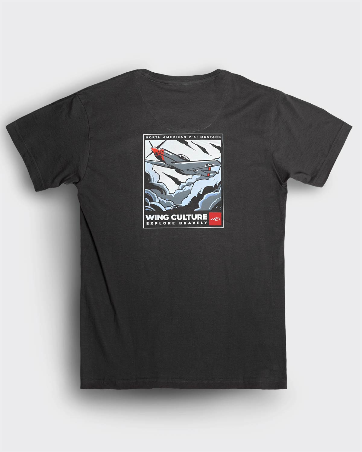 aviation p51 mustang short sleeve  t-shirt for men and women