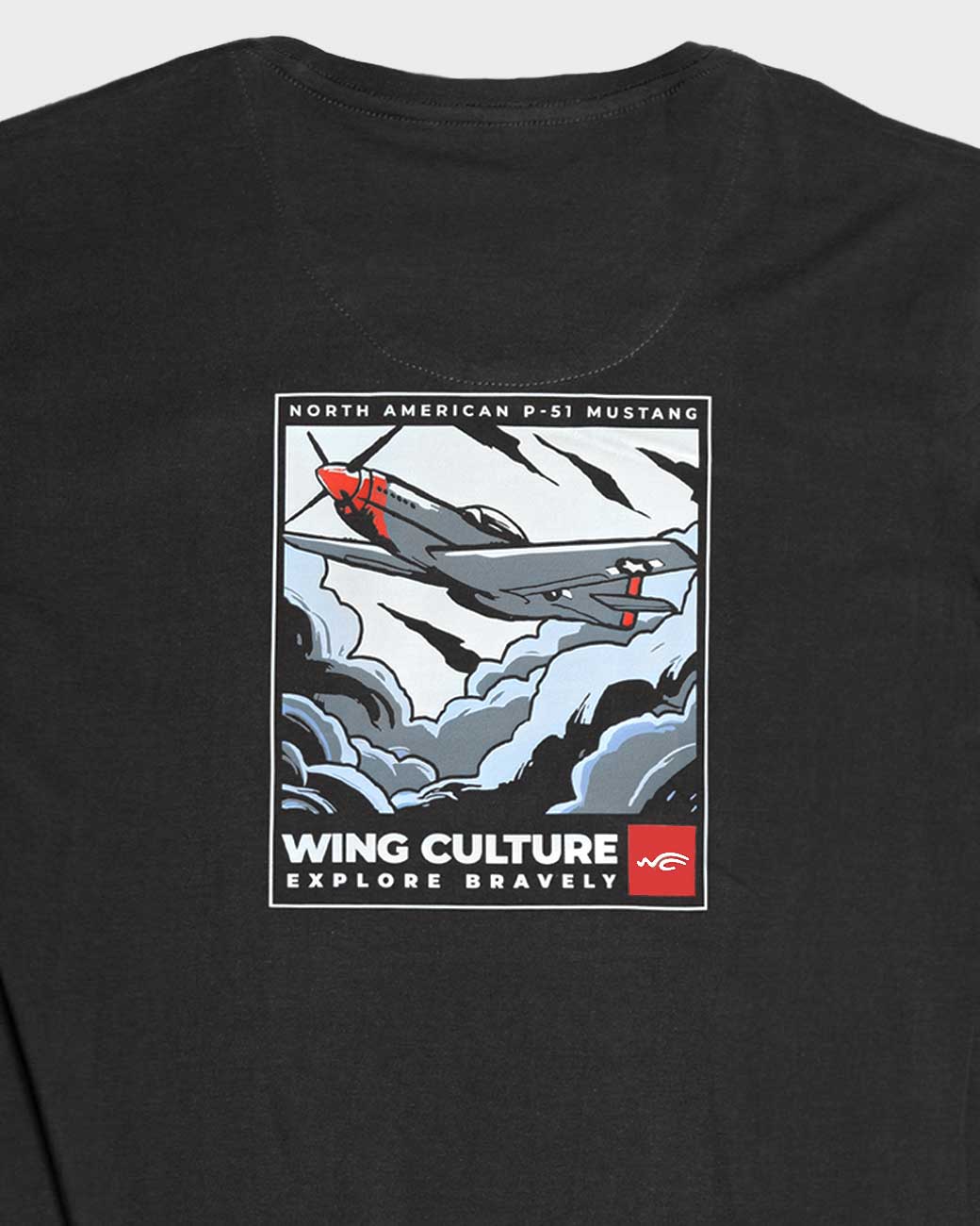 aviation p51 mustang short sleeve  t-shirt for men and women